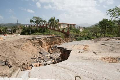 Mudslide after Hurricane Maria, Puerto Rico