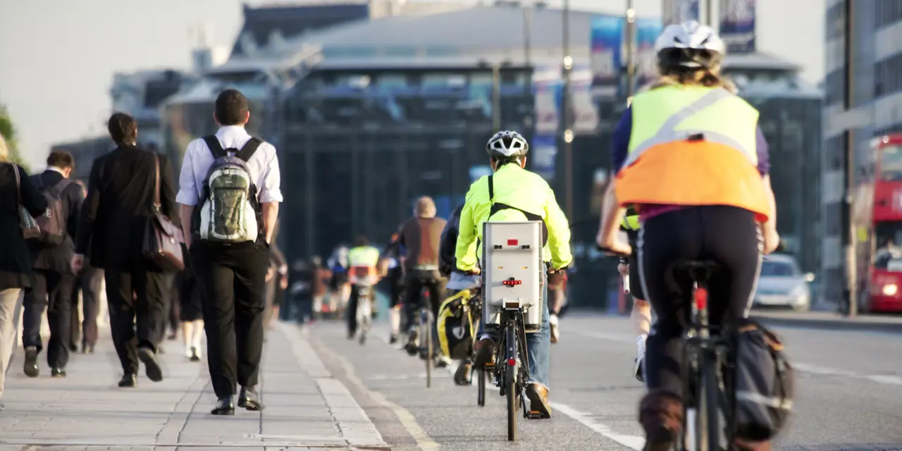 Cyclists in London