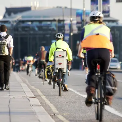 Cyclists in London
