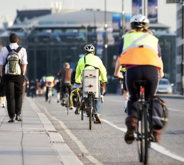 Cyclists in London