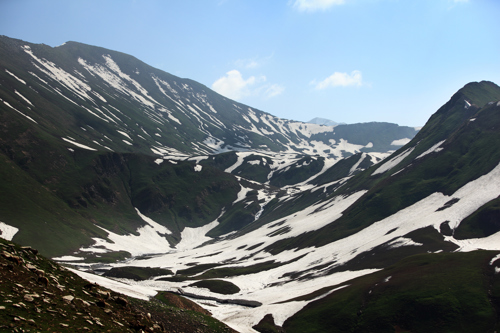 Snow covered mountains in Northern Pakistan